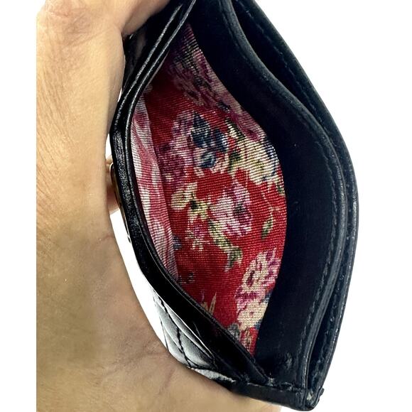 Gucci RARE Black Quilted Leather GG Marmont Card Holder w/ Cert. of Auth, No Box - Picture 11 of 14